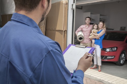 Efficient loading of a removal van in London